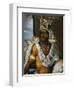 Portrait of Montezuma II Tecnochtitlan (Circa 1466-1520), Last King of Aztecs, 1680-1697-Antonio Rodriguez-Framed Giclee Print