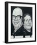 Portrait of Morecambe and Wise, illustration for 'The Listener', 1970s-Barry Fantoni-Framed Giclee Print