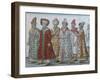 Portrait of Moscow Monarchs Ivan III, Vasili III Ivanovich, Ivan IV of Russia and Entourage-null-Framed Giclee Print