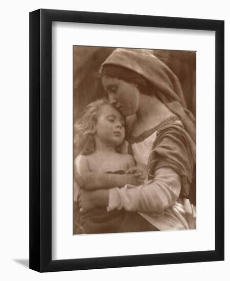 Portrait of Mother and Child (Sepia Photo)-Julia Margaret Cameron-Framed Giclee Print