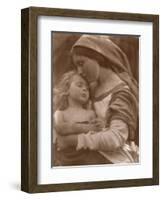 Portrait of Mother and Child (Sepia Photo)-Julia Margaret Cameron-Framed Premium Giclee Print