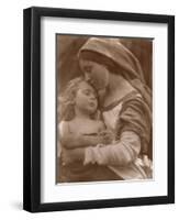 Portrait of Mother and Child (Sepia Photo)-Julia Margaret Cameron-Framed Premium Giclee Print