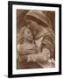 Portrait of Mother and Child (Sepia Photo)-Julia Margaret Cameron-Framed Giclee Print