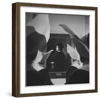 Portrait of Mother Elizabeth Seton, Foundress of the Us Branch of the Sisters of Charity Order-Hank Walker-Framed Photographic Print