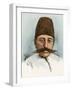 Portrait of Mozaffar Ad-Din (Ad Din) (Mozaffer Ed Dine, Mozaffer-Ed-Dine, Mozzafar-Al-Din, Mozzafar-null-Framed Giclee Print