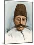 Portrait of Mozaffar Ad-Din (Ad Din) (Mozaffer Ed Dine, Mozaffer-Ed-Dine, Mozzafar-Al-Din, Mozzafar-null-Mounted Giclee Print