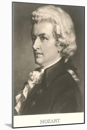 Portrait of Mozart-null-Mounted Art Print