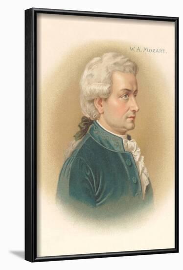 Portrait of Mozart-null-Framed Art Print