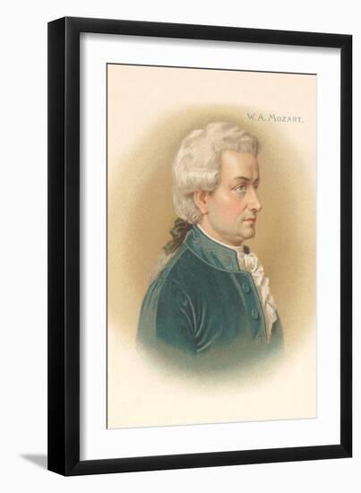 Portrait of Mozart-null-Framed Art Print