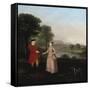 Portrait of Mr and Mrs John Broadhurst of Foston Hall, Derbyshire-Arthur Devis-Framed Stretched Canvas