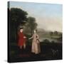 Portrait of Mr and Mrs John Broadhurst of Foston Hall, Derbyshire-Arthur Devis-Stretched Canvas