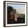 Portrait of Mr and Mrs John Broadhurst of Foston Hall, Derbyshire-Arthur Devis-Framed Giclee Print