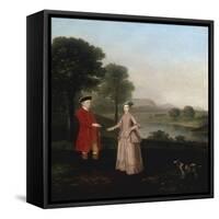 Portrait of Mr and Mrs John Broadhurst of Foston Hall, Derbyshire-Arthur Devis-Framed Stretched Canvas