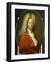 Portrait of Mr. Brust-Pieter van der Werff-Framed Art Print