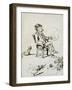 Portrait of Mr. Darlim (Ink on Paper)-Cham-Framed Giclee Print