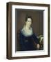 Portrait of Mrs. American School, Mid 19th Century-Jacob Webb-Framed Giclee Print