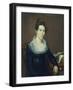 Portrait of Mrs. American School, Mid 19th Century-Jacob Webb-Framed Giclee Print