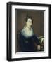 Portrait of Mrs. American School, Mid 19th Century-Jacob Webb-Framed Premium Giclee Print