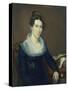 Portrait of Mrs. American School, Mid 19th Century-Jacob Webb-Stretched Canvas