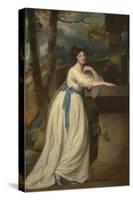 Portrait of Mrs. Andrew Reid-George Romney-Stretched Canvas