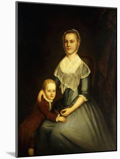 Portrait of Mrs Arbuckle and Son-Charles Willson Peale-Mounted Giclee Print