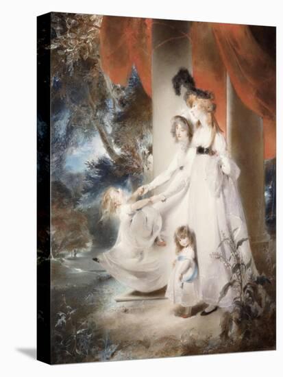 Portrait of Mrs Ayscoghe Boucherett with Her Two Eldest Children, 1794-Thomas Lawrence-Stretched Canvas