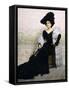 Portrait of Mrs Bruna Pagliano, 1904-Edoardo Gelli-Framed Stretched Canvas