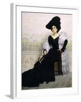 Portrait of Mrs Bruna Pagliano, 1904-Edoardo Gelli-Framed Giclee Print