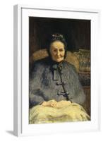 Portrait of Mrs Casiraghi Oriani-Giovanni Segantini-Framed Giclee Print