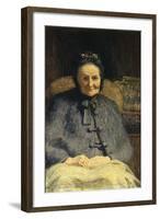 Portrait of Mrs Casiraghi Oriani-Giovanni Segantini-Framed Giclee Print