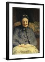 Portrait of Mrs Casiraghi Oriani-Giovanni Segantini-Framed Giclee Print
