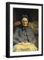 Portrait of Mrs Casiraghi Oriani-Giovanni Segantini-Framed Giclee Print