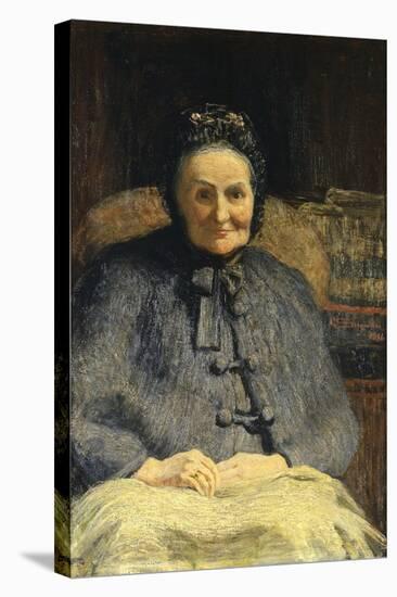 Portrait of Mrs Casiraghi Oriani-Giovanni Segantini-Stretched Canvas