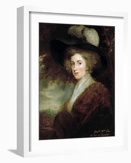 Portrait of Mrs. Charles James Fox, 1784-9-Sir Joshua Reynolds-Framed Giclee Print