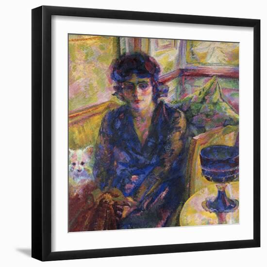 Portrait of Mrs Cragnolini Fanna-Umberto Boccioni-Framed Giclee Print