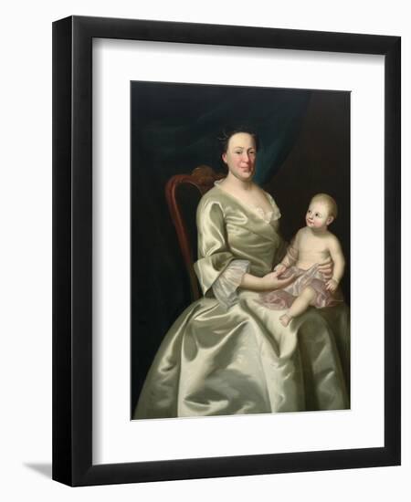 Portrait of Mrs Daniel Rea and Child, 1757-John Singleton Copley-Framed Giclee Print