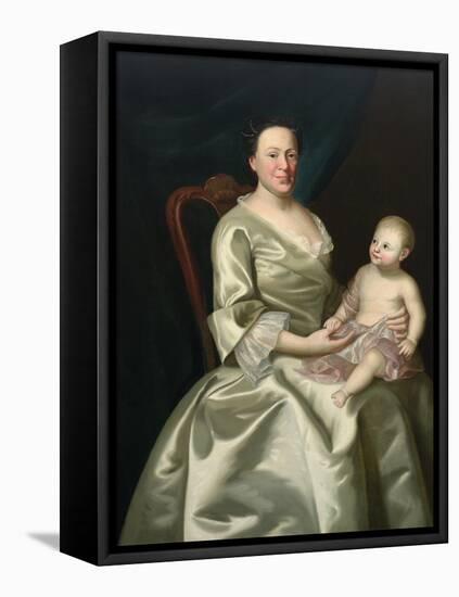 Portrait of Mrs Daniel Rea and Child, 1757-John Singleton Copley-Framed Stretched Canvas