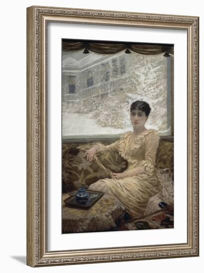 Portrait of Mrs. De Nittis, 1882-Giuseppe De Nittis-Framed Giclee Print