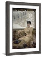 Portrait of Mrs. De Nittis, 1882-Giuseppe De Nittis-Framed Giclee Print