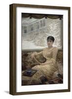 Portrait of Mrs. De Nittis, 1882-Giuseppe De Nittis-Framed Giclee Print