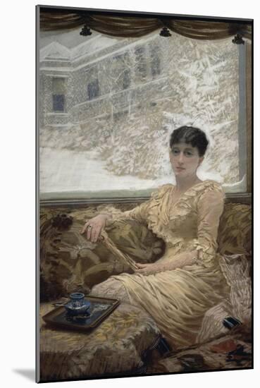 Portrait of Mrs. De Nittis, 1882-Giuseppe De Nittis-Mounted Giclee Print