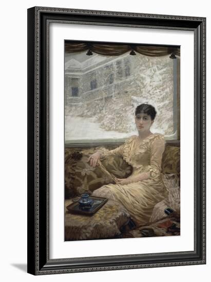 Portrait of Mrs. De Nittis, 1882-Giuseppe De Nittis-Framed Giclee Print