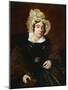 Portrait of Mrs. Edward Cross, Seated Half-Length in a Dark Satin Dress with a Paisley Shawl-Jacques-Laurent Agasse-Mounted Premium Giclee Print