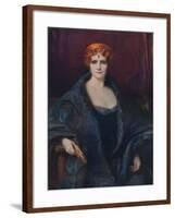 'Portrait of Mrs. Elinor Glyn', 1912-Philip A de Laszlo-Framed Giclee Print