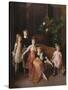 Portrait of Mrs Francis P. Garvan and Her Four Children, 1921 (Oil on Canvas)-Philip Alexius De Laszlo-Stretched Canvas