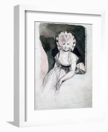 Portrait of Mrs Fuseli, 1741-1825-Henry Fuseli-Framed Giclee Print