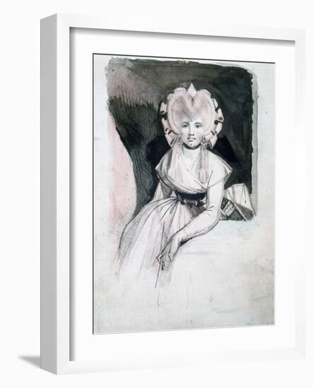 Portrait of Mrs Fuseli, 1741-1825-Henry Fuseli-Framed Giclee Print