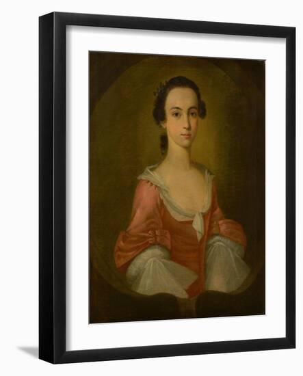 Portrait of Mrs. Gardner Greene, 1770-Jeremiah Theus-Framed Giclee Print