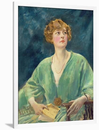 Portrait of Mrs Gribble-Augustus Edwin John-Framed Giclee Print
