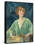 Portrait of Mrs Gribble-Augustus Edwin John-Framed Stretched Canvas